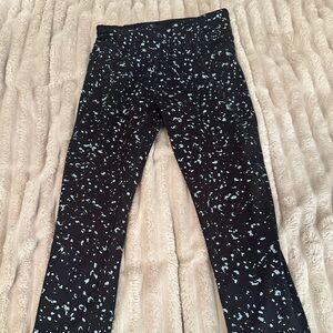 Tek Gear Black Pants with White Pattern